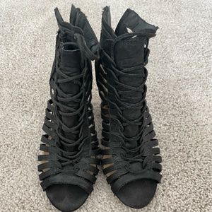 Just Fab All Nighter size 7 Black Booties